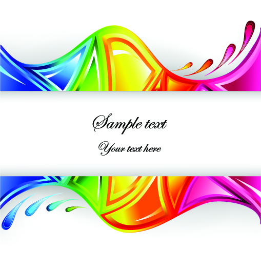 free vector Colorful dynamic wave vector graphics